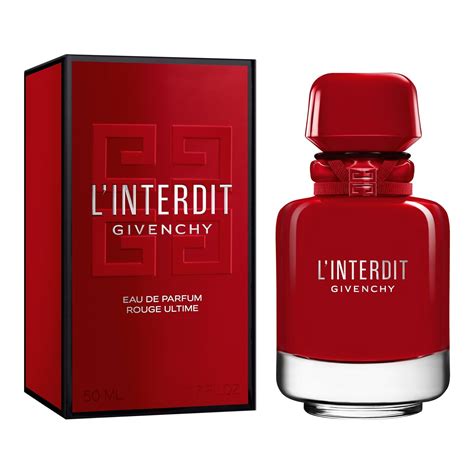 givenchy l'interdit rouge ultime edp|givenchy rouge interdit notes.